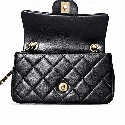 Chanel Classic Mini Flap Lambskin with Pearl Chain