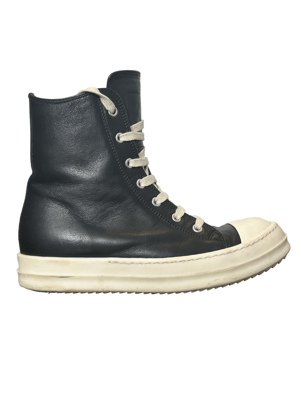 Rick Owen High-Top Leather Sneakers Size 37 EU Women