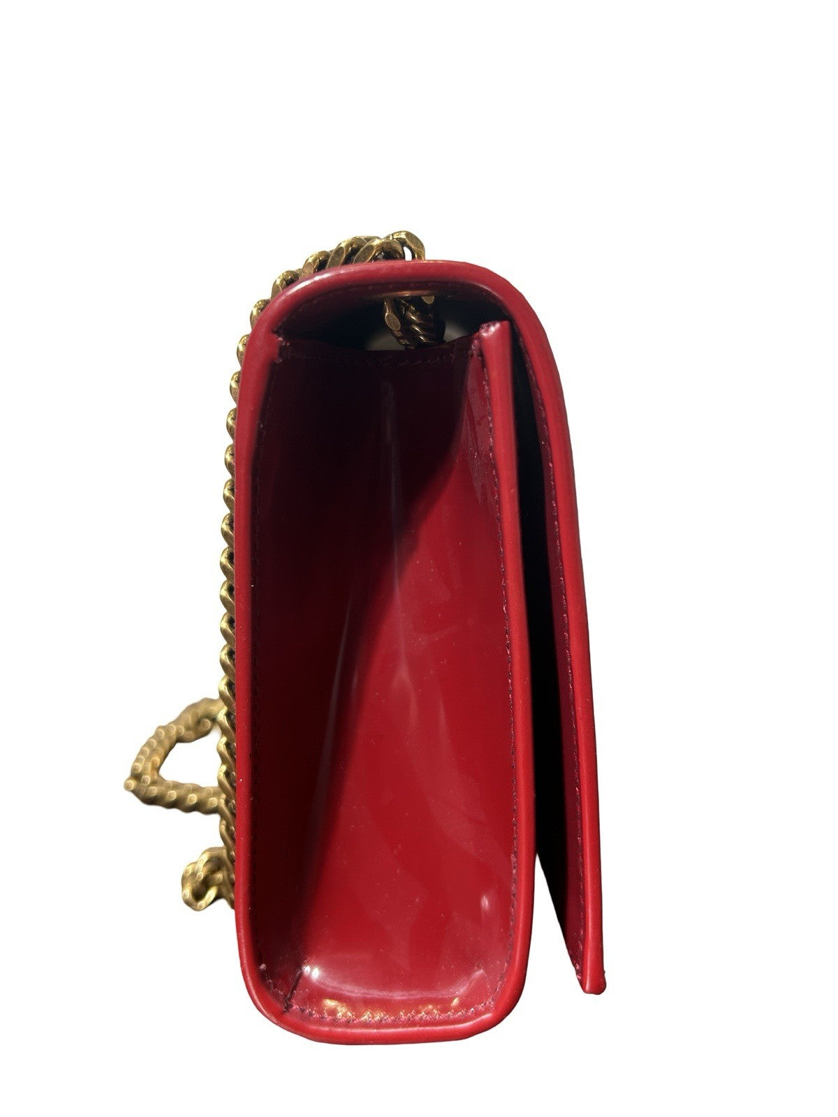 Saint Laurent YSL  Calfskin Two-Toned Small Monogram Kate Satchel Shoulder Bag