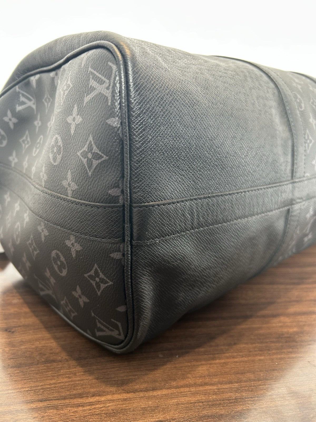 Louis Vuitton Keepall Bandouliere 50 Monogram Eclipse & Black Taiga