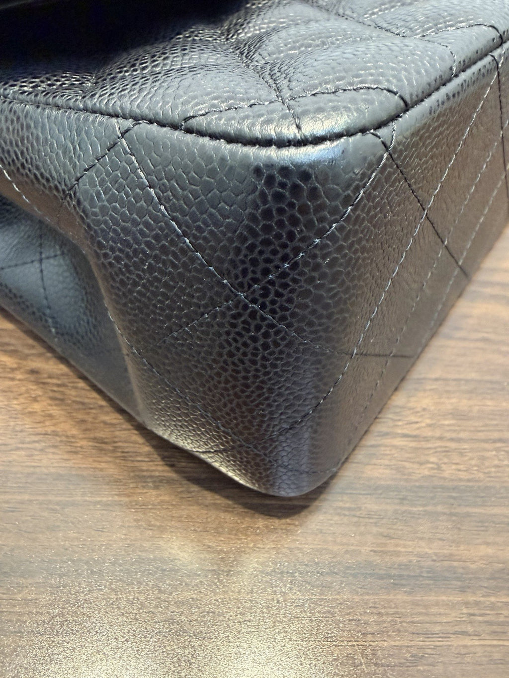 Chanel Black Classic Jumbo Shoulder Bag