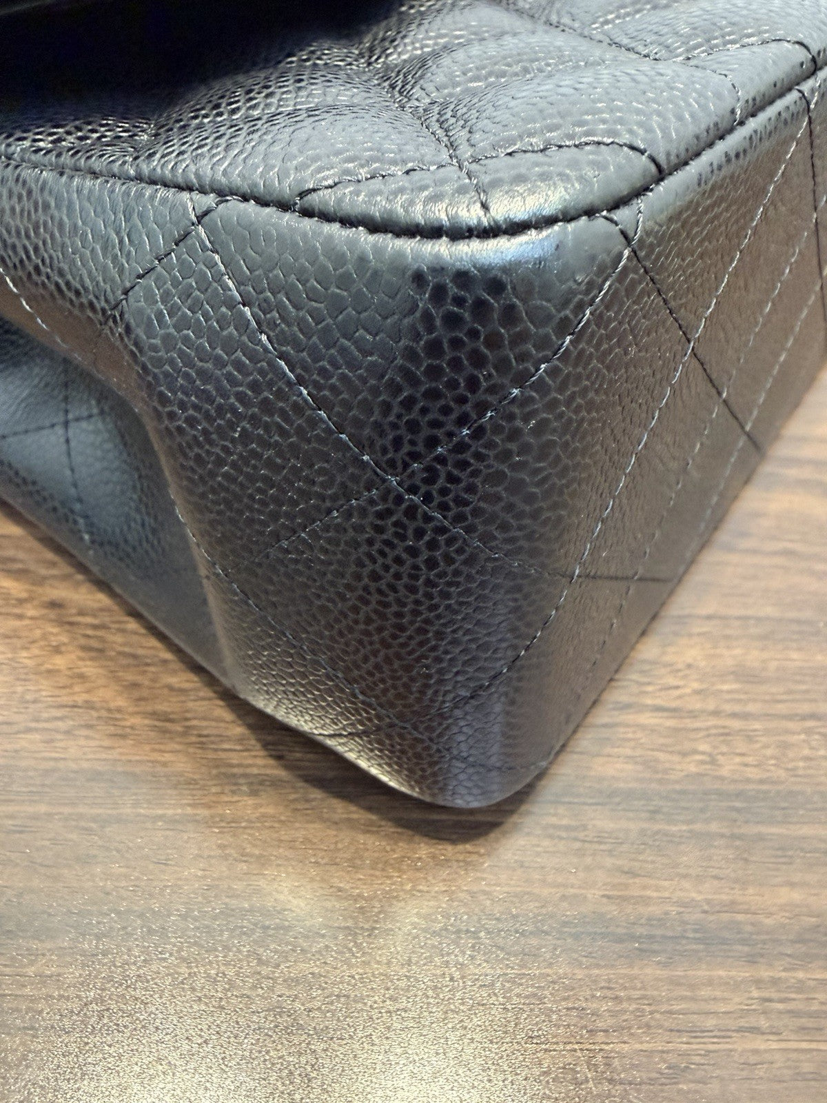Chanel Black Classic Jumbo Shoulder Bag