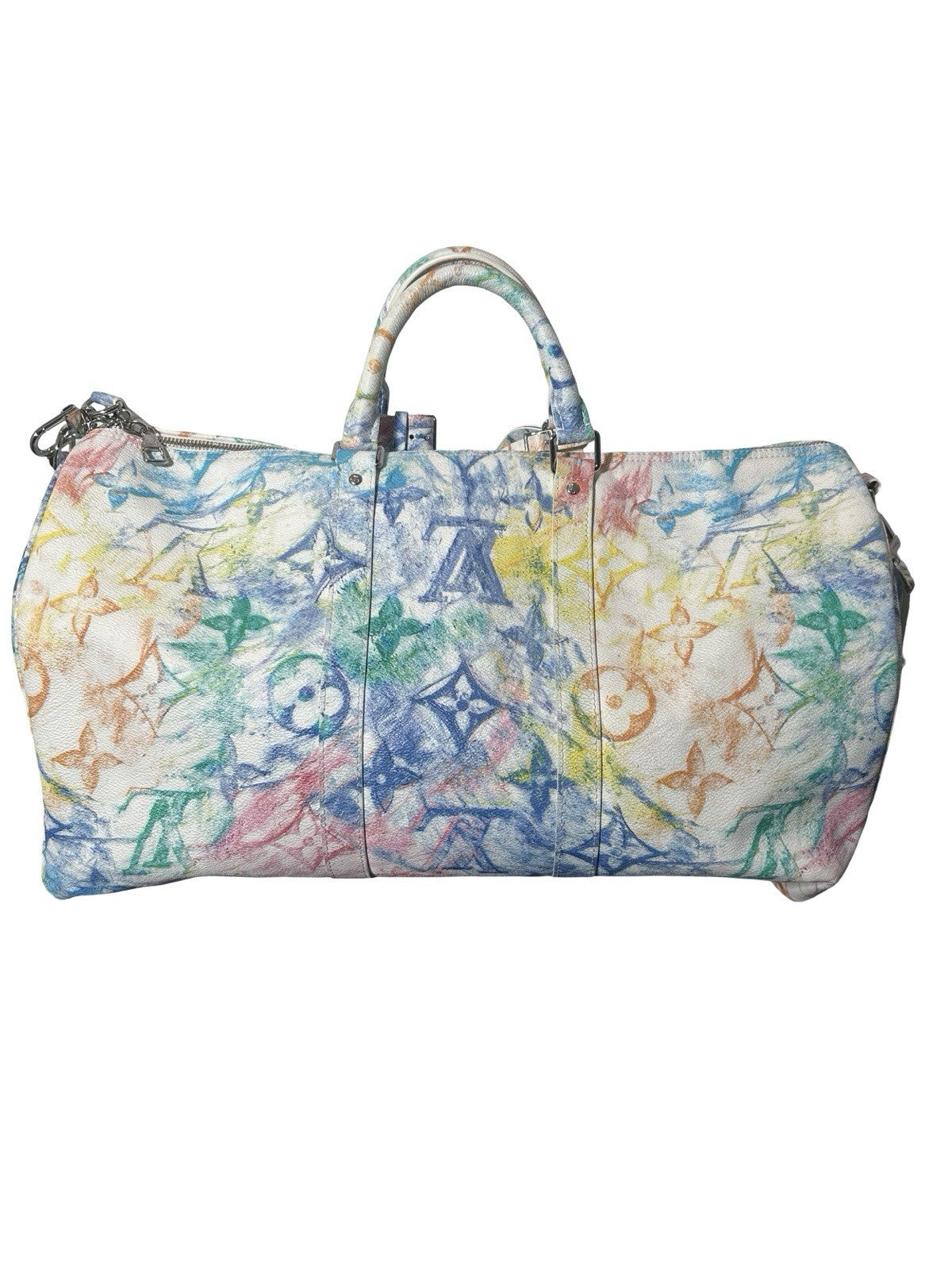 Keepall Bandouliere Bag Limited Edition Monogram Pastel Multicolor 50