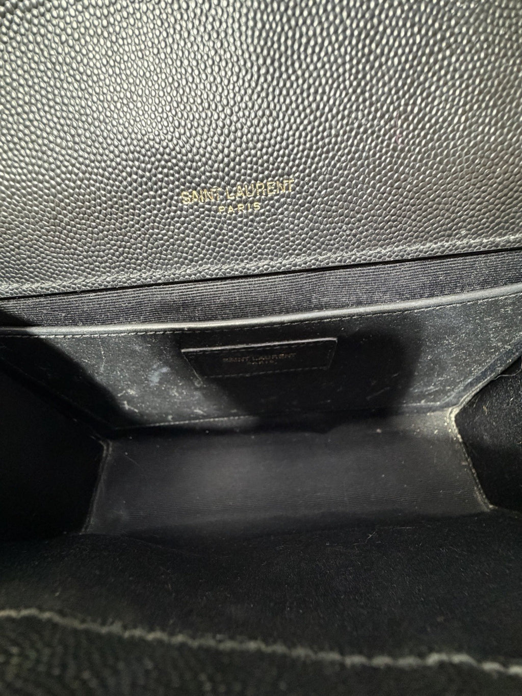 Saint Laurent YSL Envelope Black Shoulder Bag 