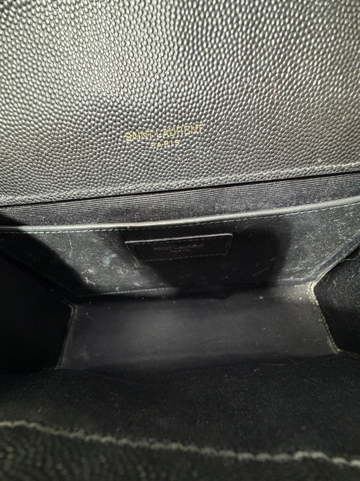 Saint Laurent YSL Envelope Black Shoulder Bag 