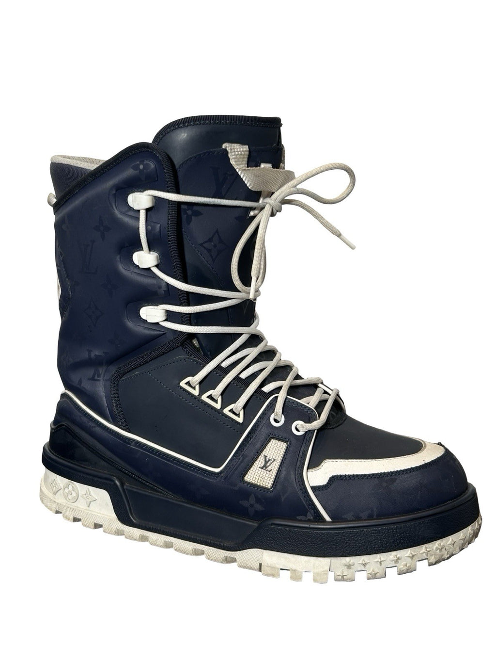 Louis Vuitton LV Snow Boots Marine navy and white colorway Size 10LV / 11US