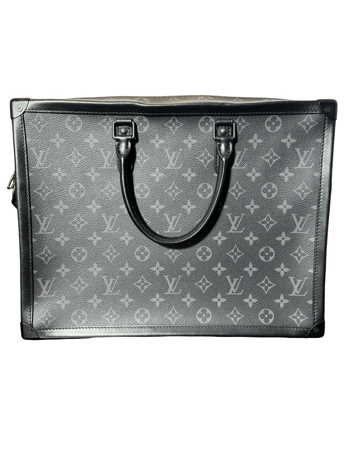 Louis Vuitton Soft Trunk Briefcase Monogram Eclipse Canvas