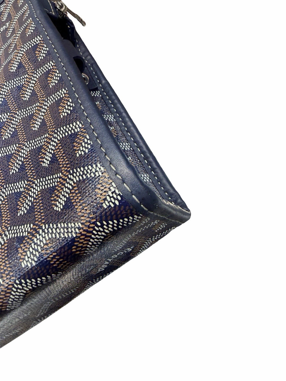 Goyard Goyardine Jouvance Blue Toiletry Pouch 