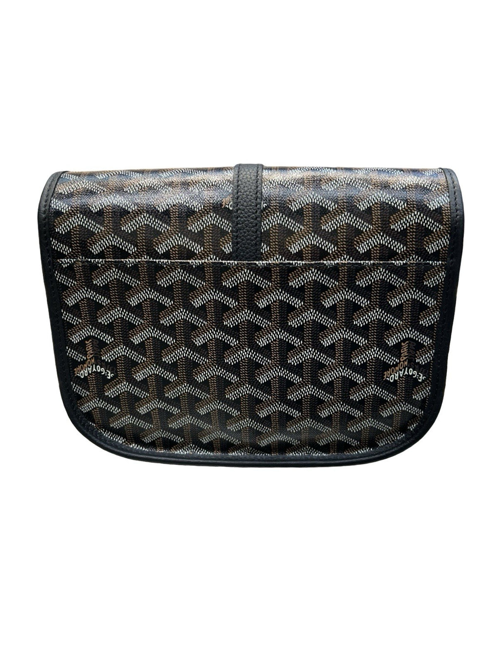 Goyard Goyardine Belvedere PM  Black Crossbody  Bag 