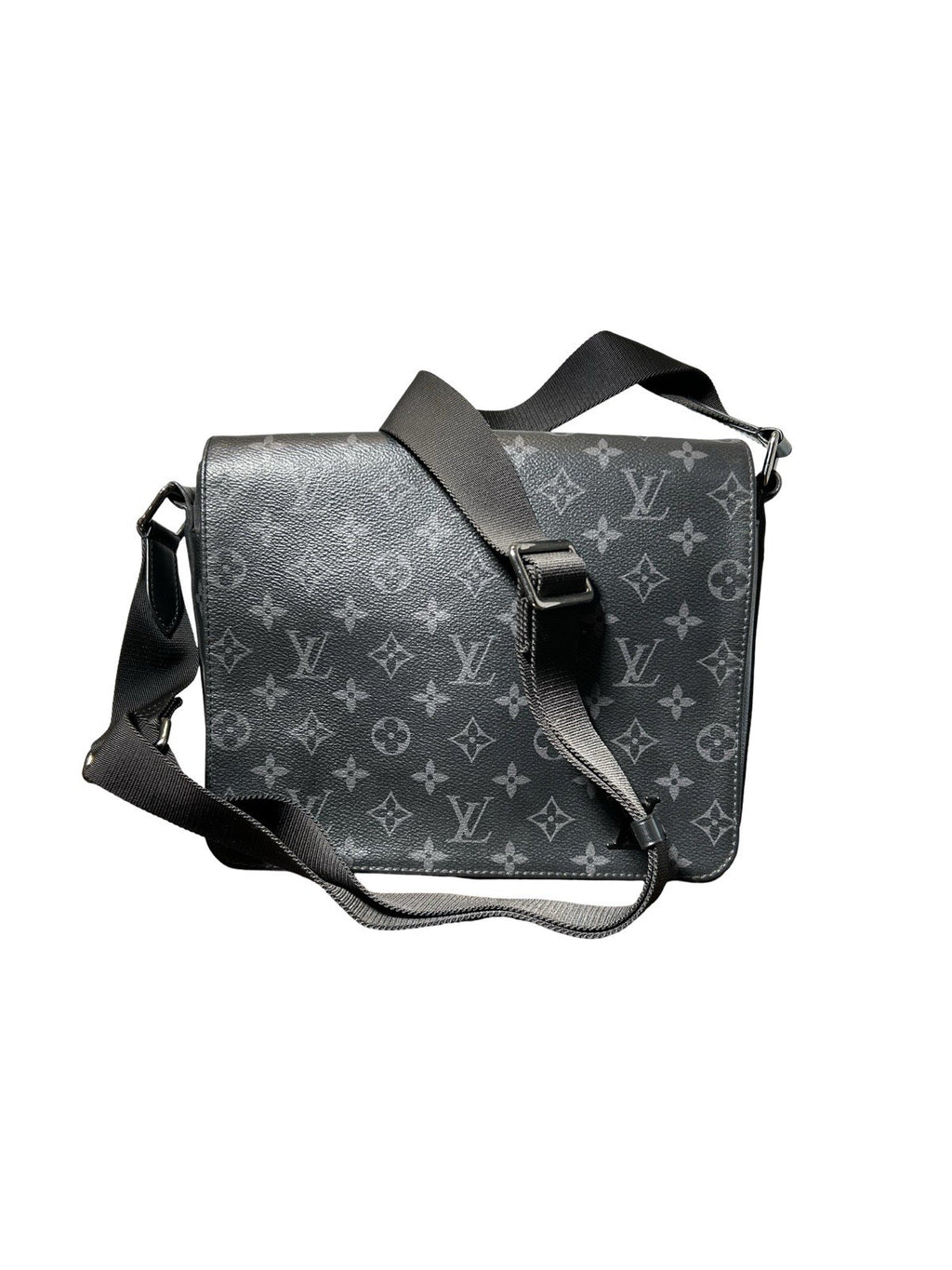 LOUIS VUITTON Monogram Eclipse District PM Black 