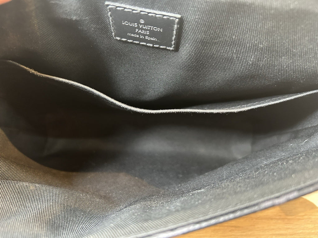 Louis Vuitton Black Monogram Eclipse District PM Messenger Bag