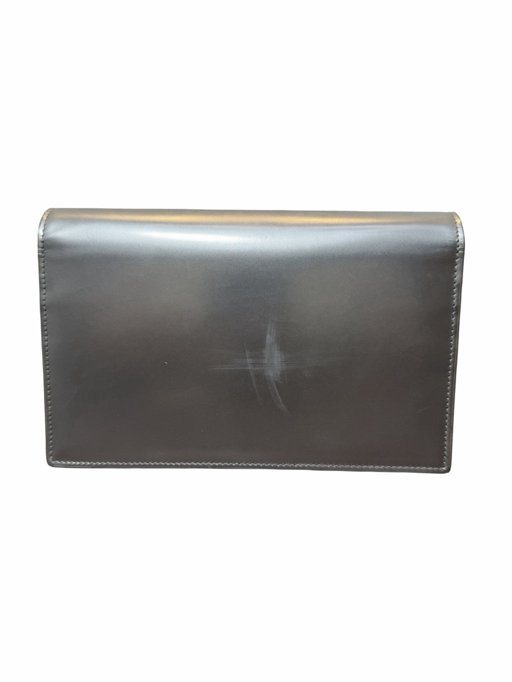 Saint Laurent YSL Metallic Kate Silver Hardware Tassel Chain Shoulder Bag 