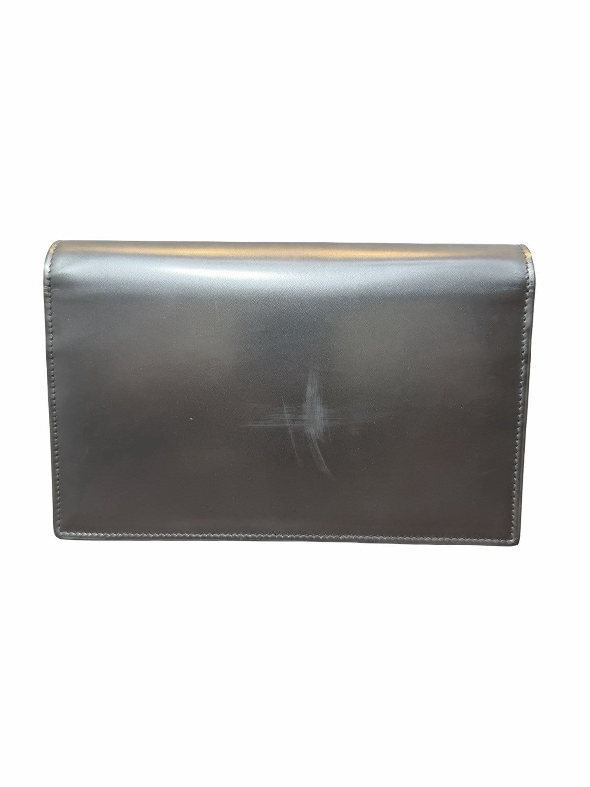 Saint Laurent YSL Metallic Kate Silver Hardware Tassel Chain Shoulder Bag 