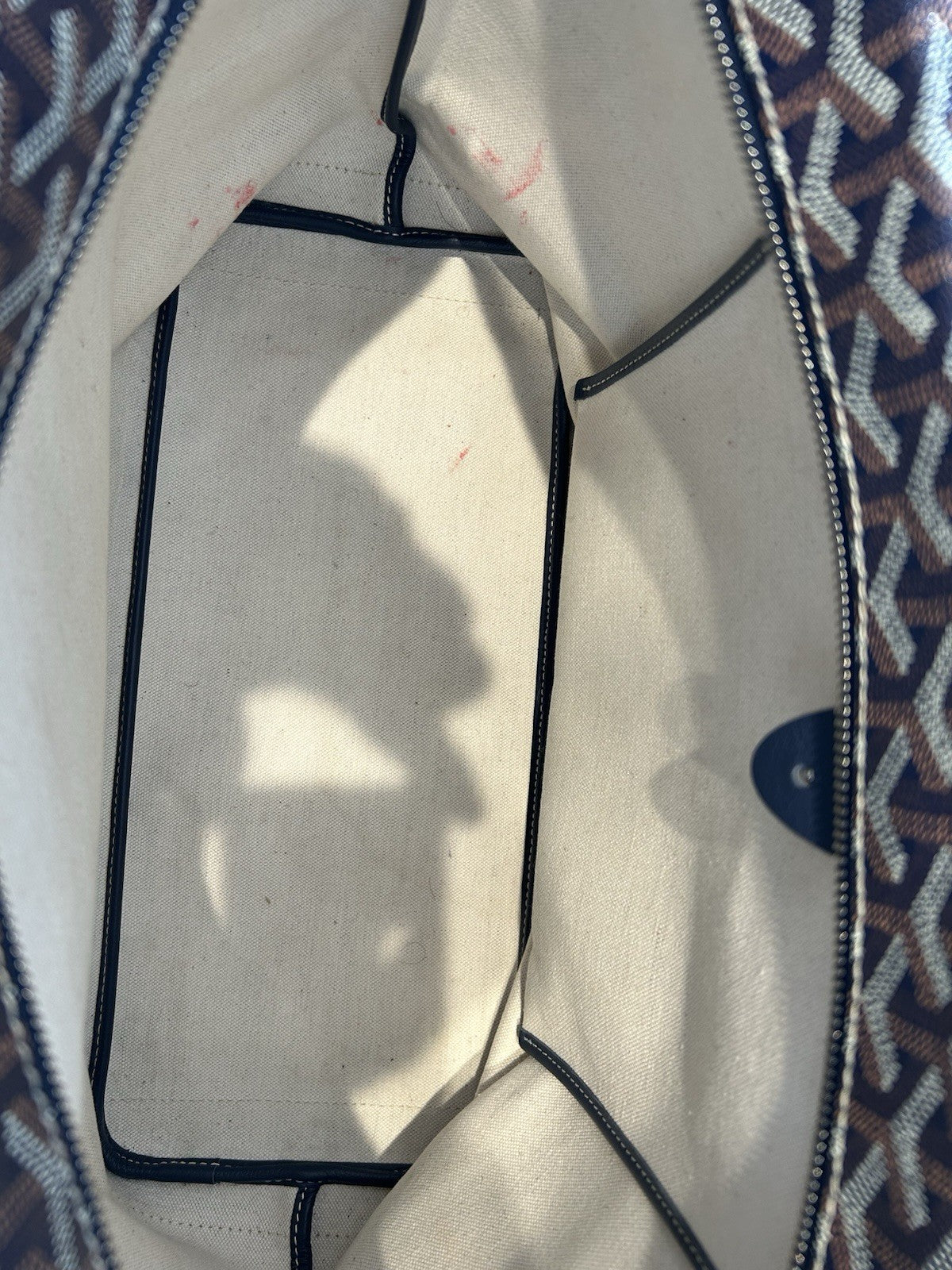 Goyard Goyardine Saint Louis PM Tote Bag Blue