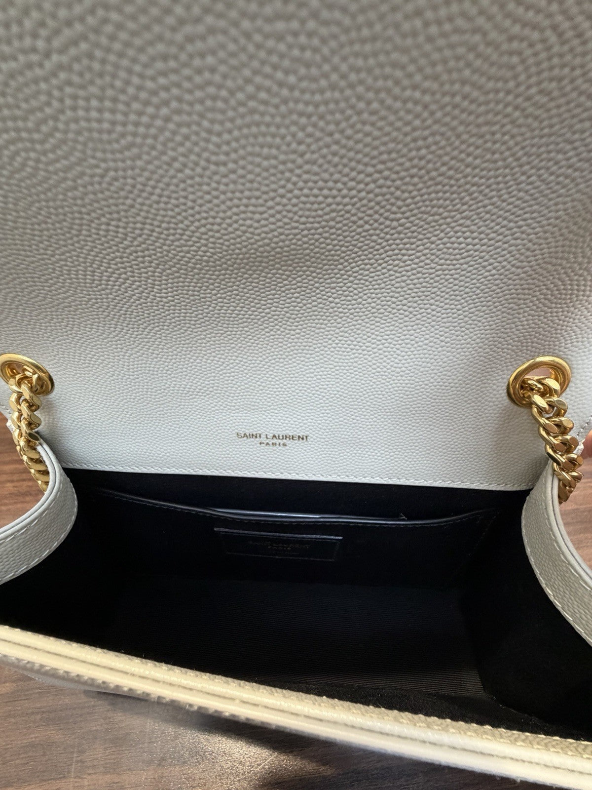 Saint Laurent YSL Kate White Shoulder Bag 