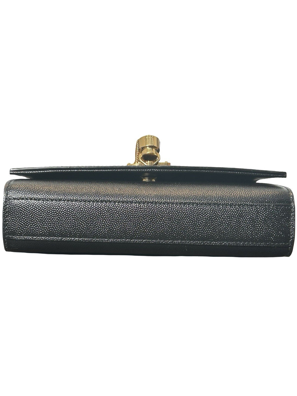 Saint Laurent Kate Small Tassel YSL Wallet on Chain in Grained Leather