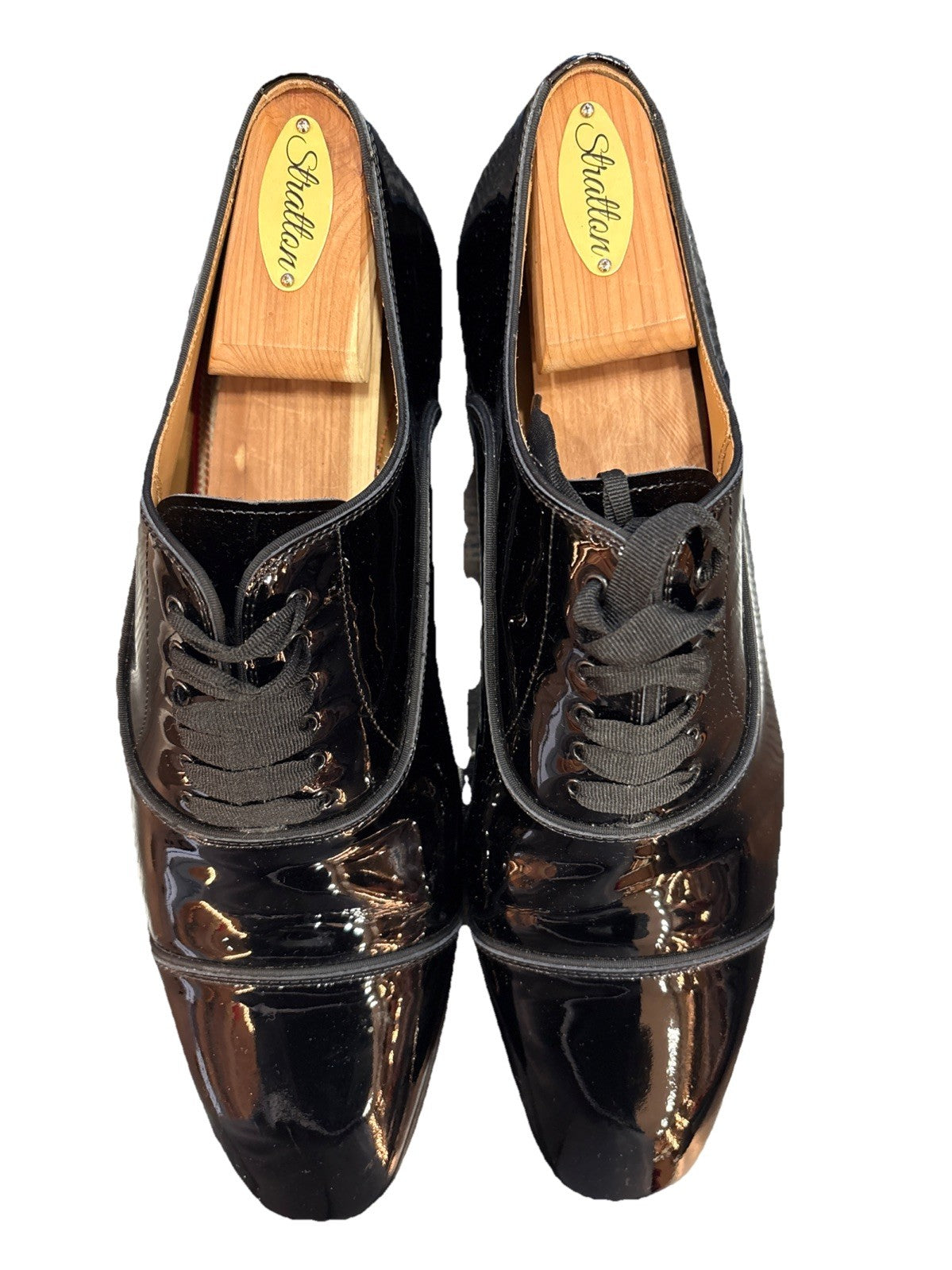 Christian Louboutin Greggo Cap Toe Oxford Shoe Patent Leather Size 44 - US 11