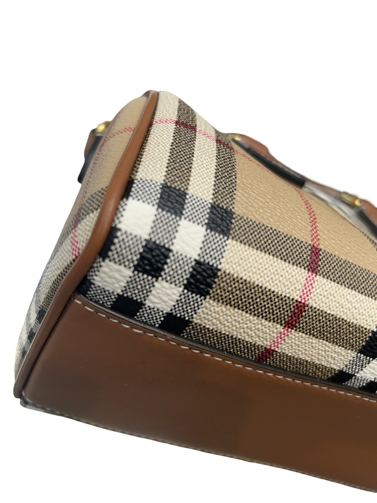 Burberry Mini Check Bowling Bag