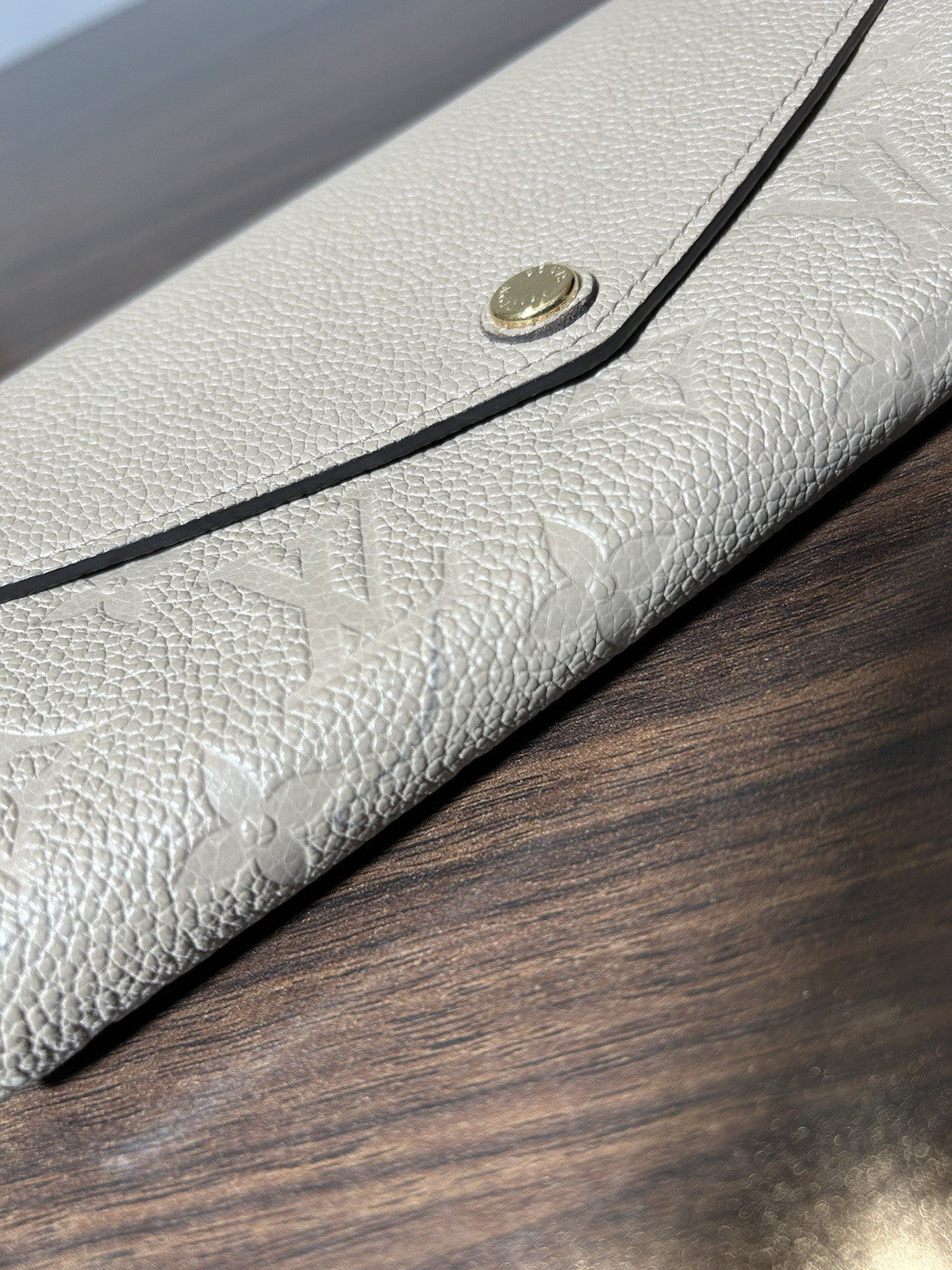 Louis Vuitton LV Monogram Empreinte Leather Sarah Wallet