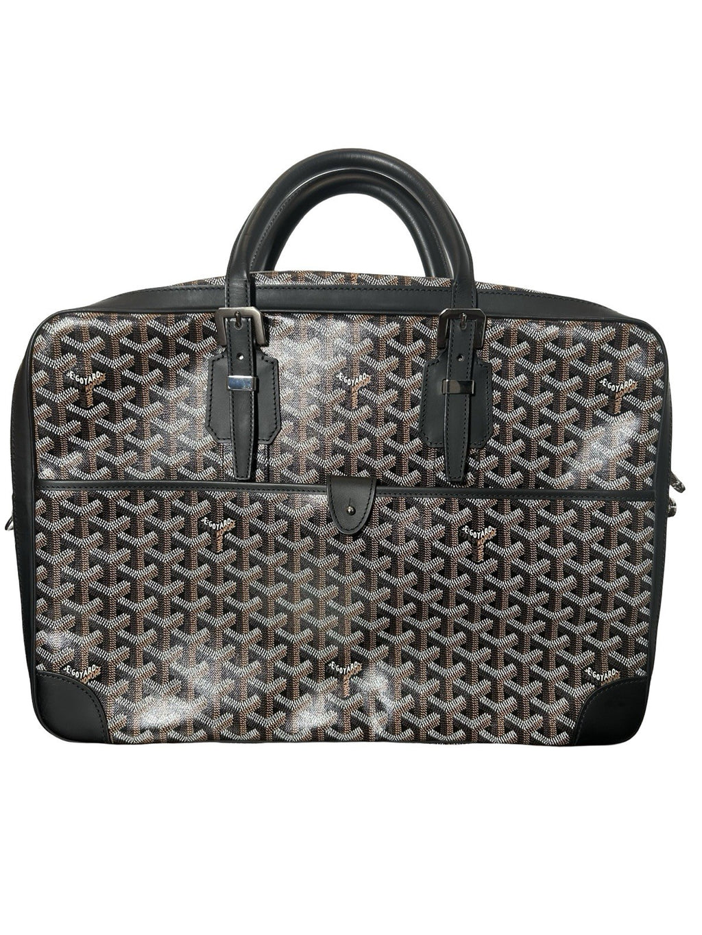 Goyard Goyardine Ambassade MM Briefcase Black