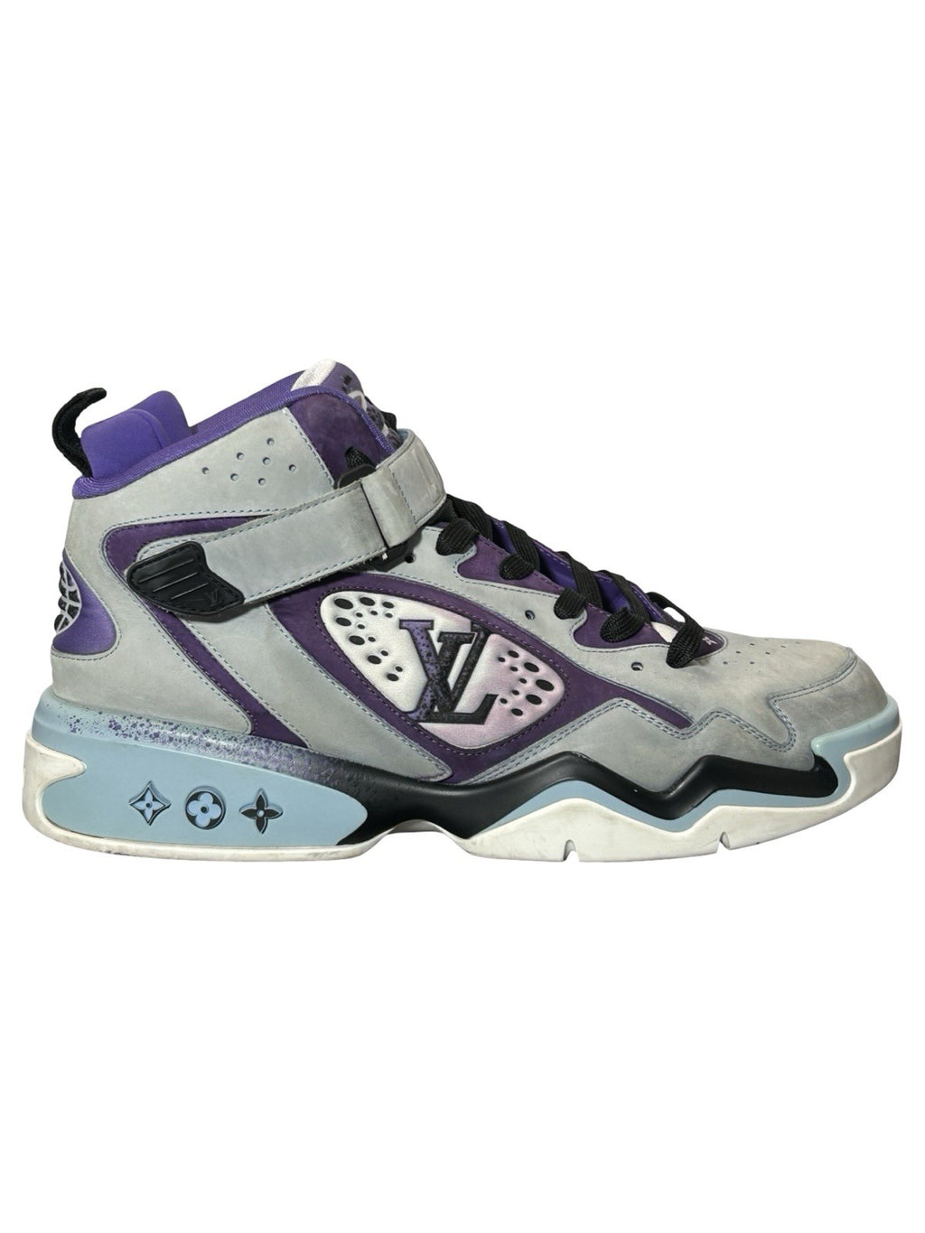 Louis Vuitton Trainer 2 High Top Sneakers Size 9.5 LV/ 10.5 Us
