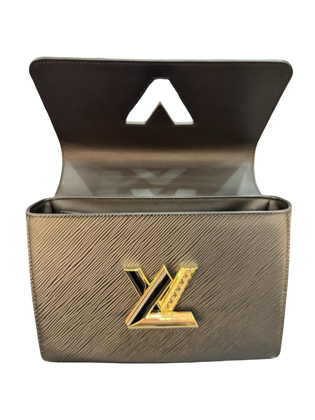 Louis Vuitton Twist MM Epi Bag Mixed Black & Gold Hardware with Engraved Chain