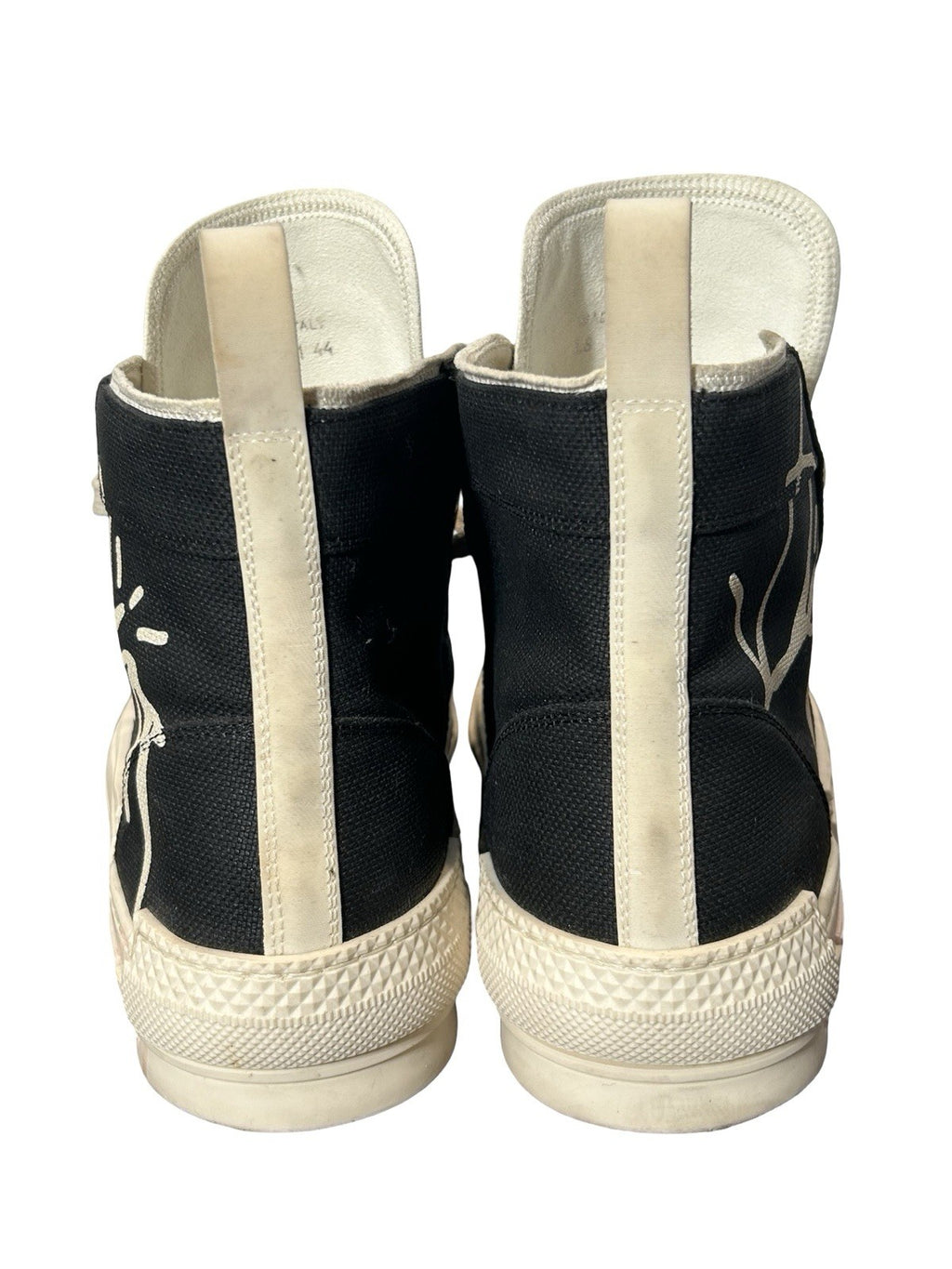 Christian Dior x Travis Scott B23 high-top sneakers black and beige canvas Sz 44