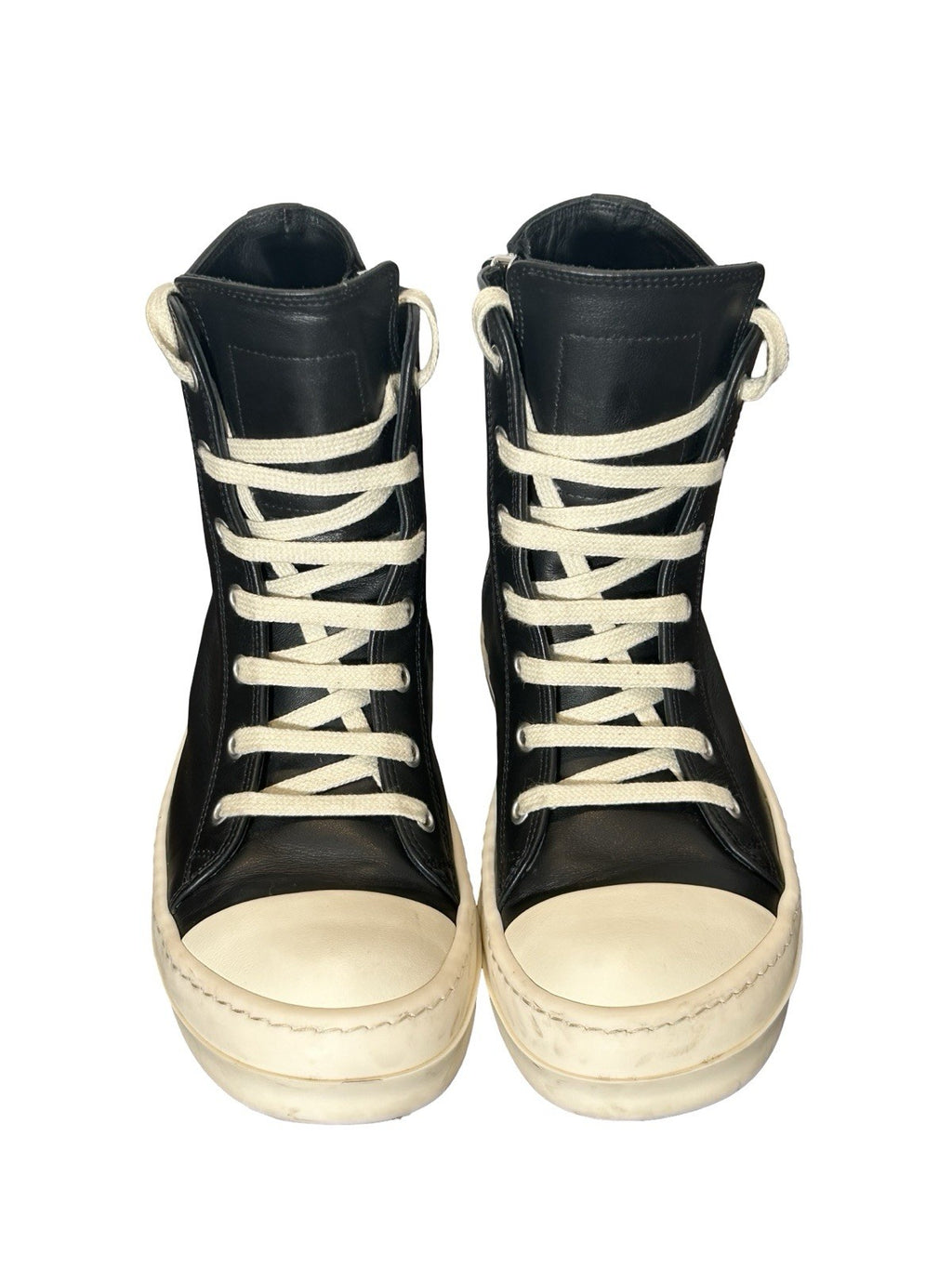 Rick Owen High-Top Leather Sneakers Size 37 EU Women