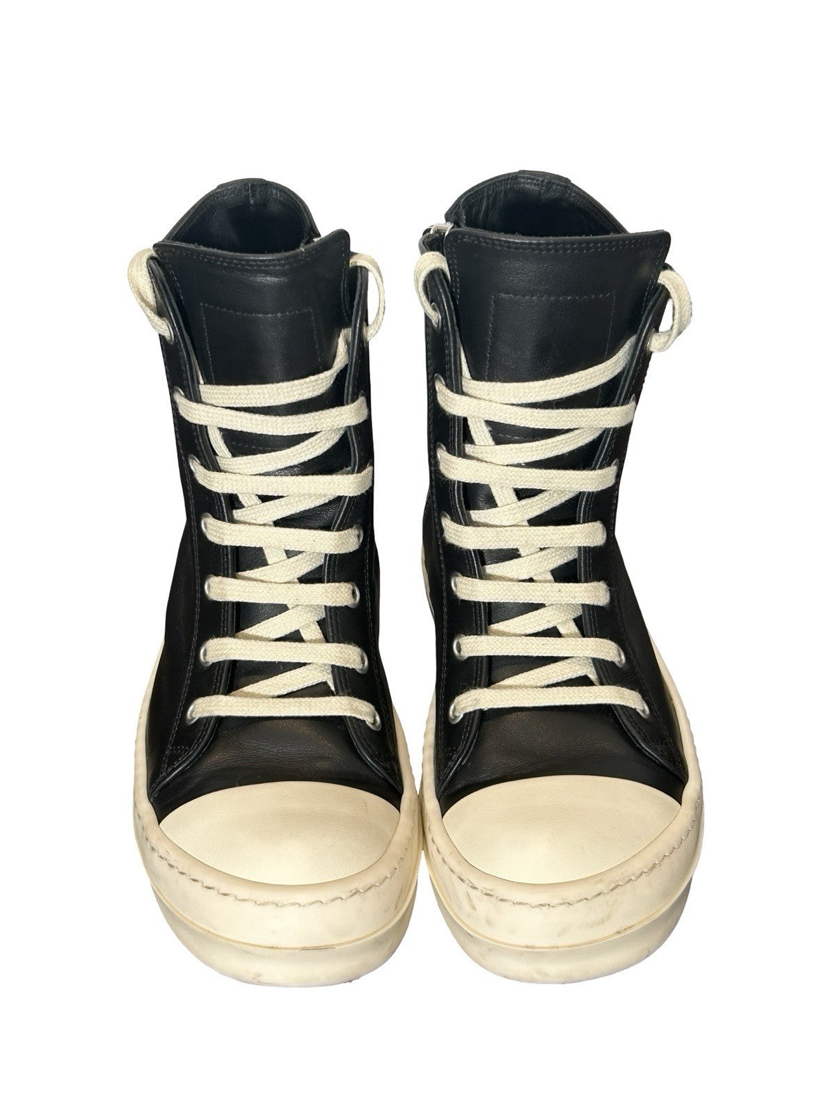 Rick Owen High-Top Leather Sneakers Size 37 EU Women