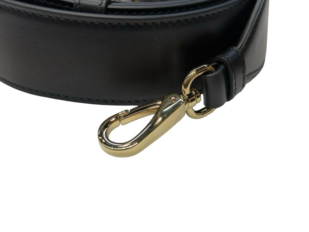 Prada Symbole Shopper Tote Embossed Leather Small Bag