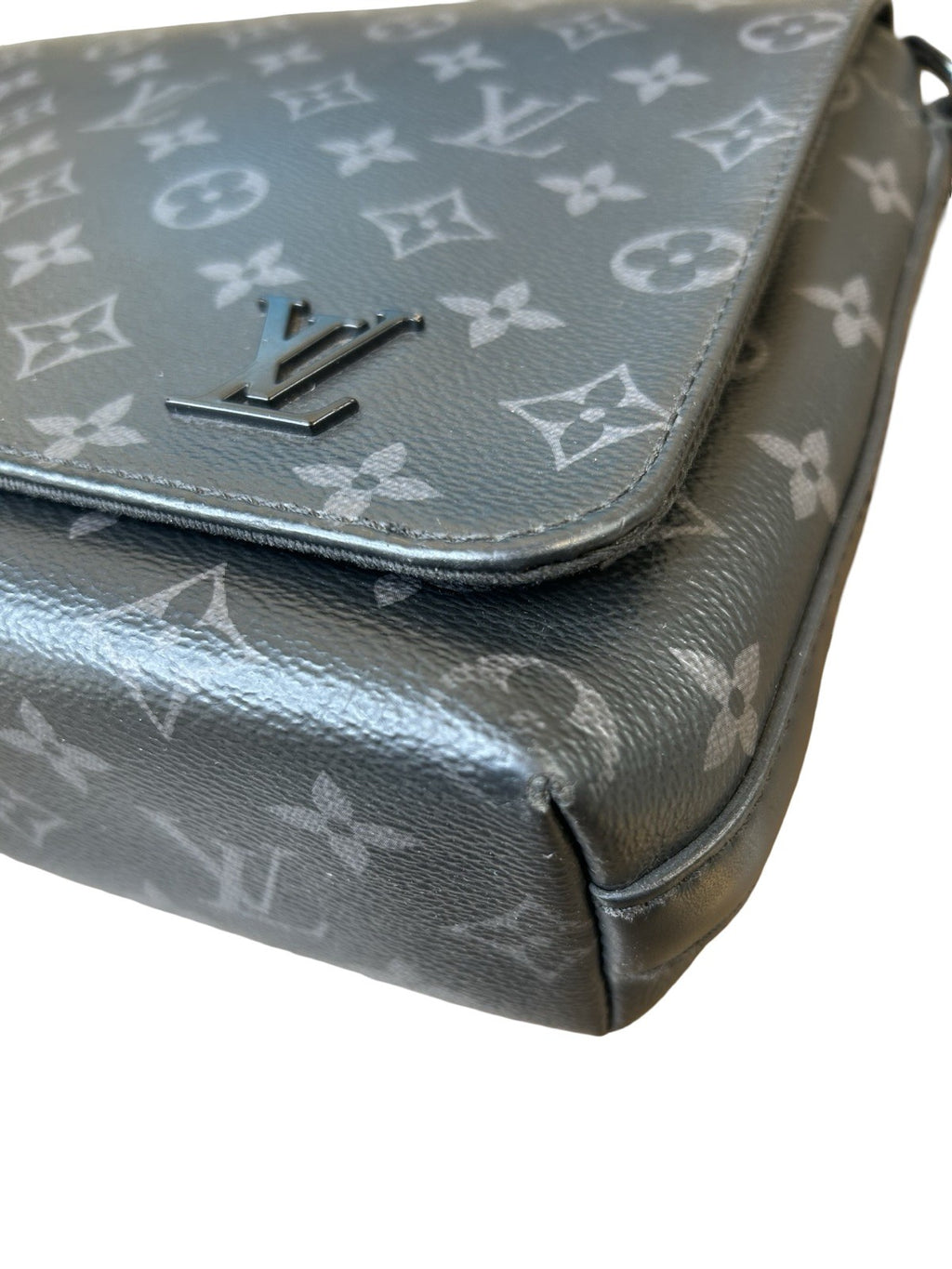 Louis Vuitton Black Monogram Eclipse District PM Messenger Bag