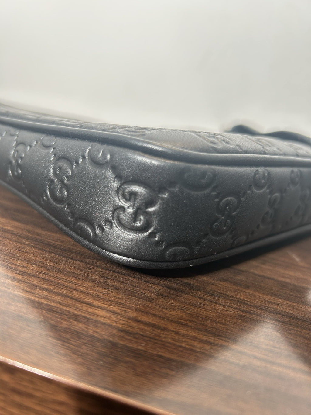 Gucci GG Emblem Medium Crossbody Bag Black