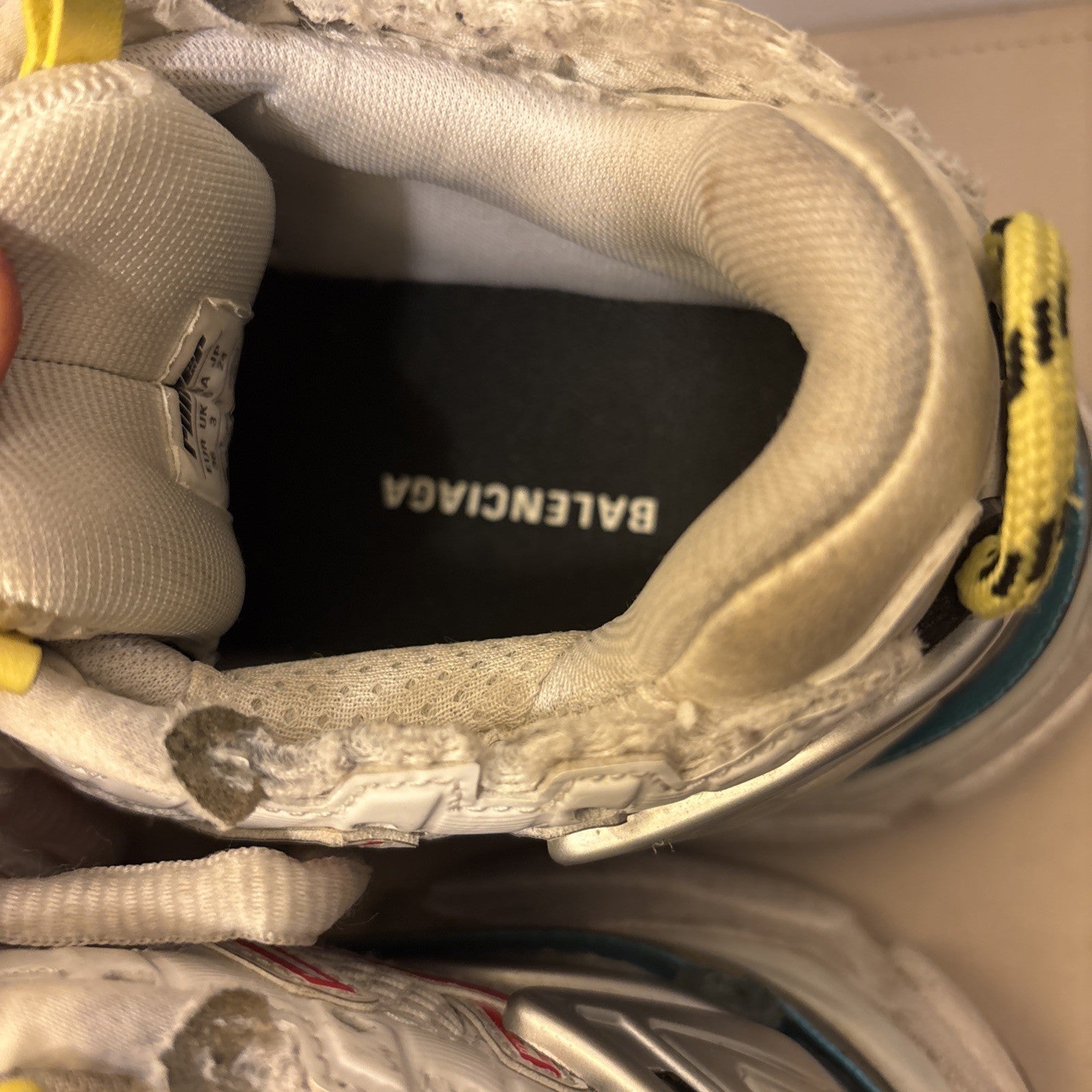 Size 10 - Balenciaga Runner Sneaker White Red Blue Pink