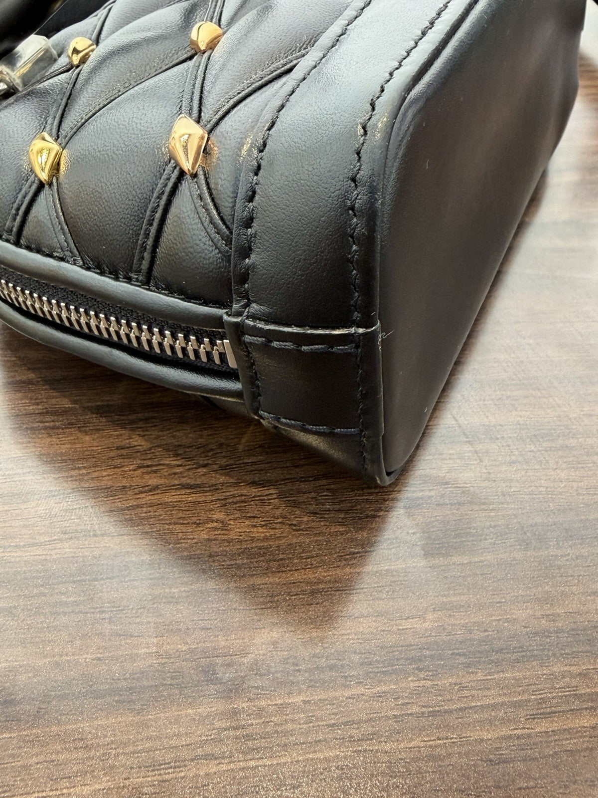 Louis Vuitton Lambskin Alma Nano Small Shoulder Bag 