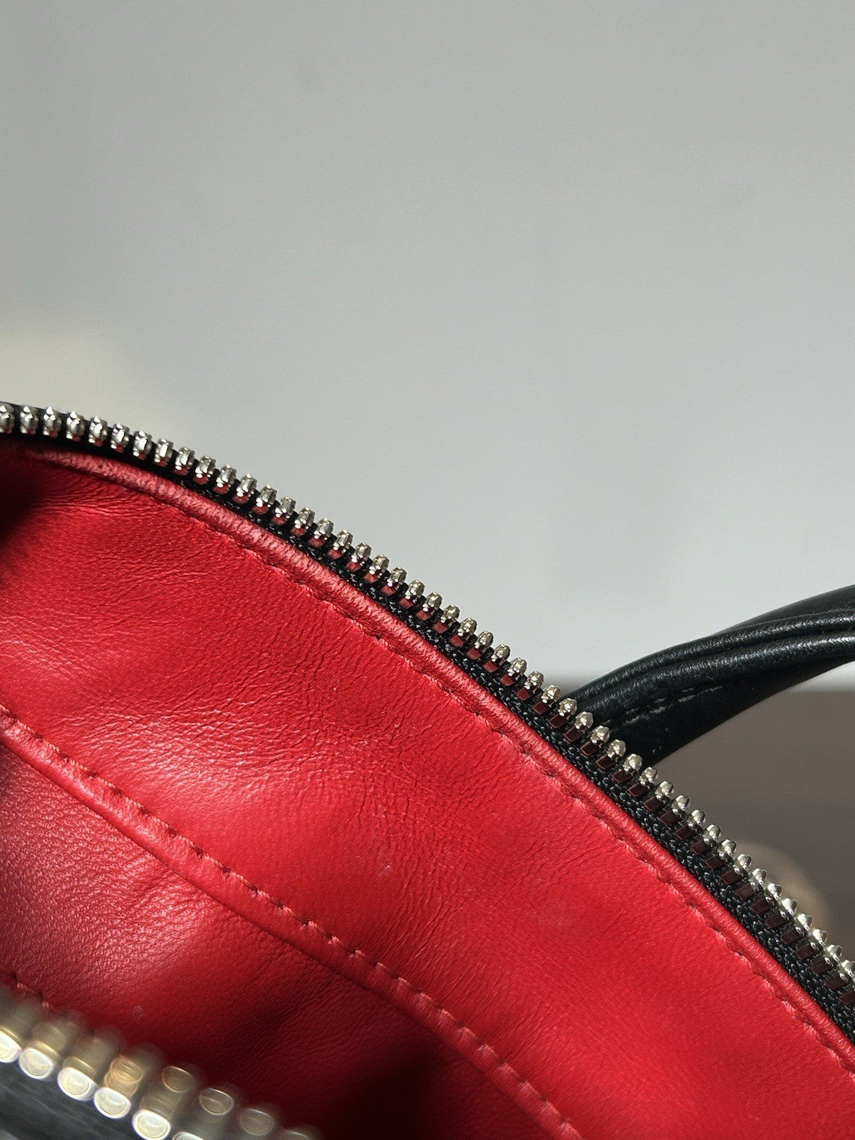 Balenciaga Leather Triangle M Clutch Black