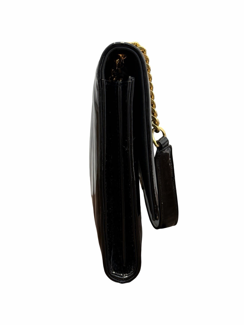 Saint Laurent  Medium Monogram Vicky Black Patent Should bag 