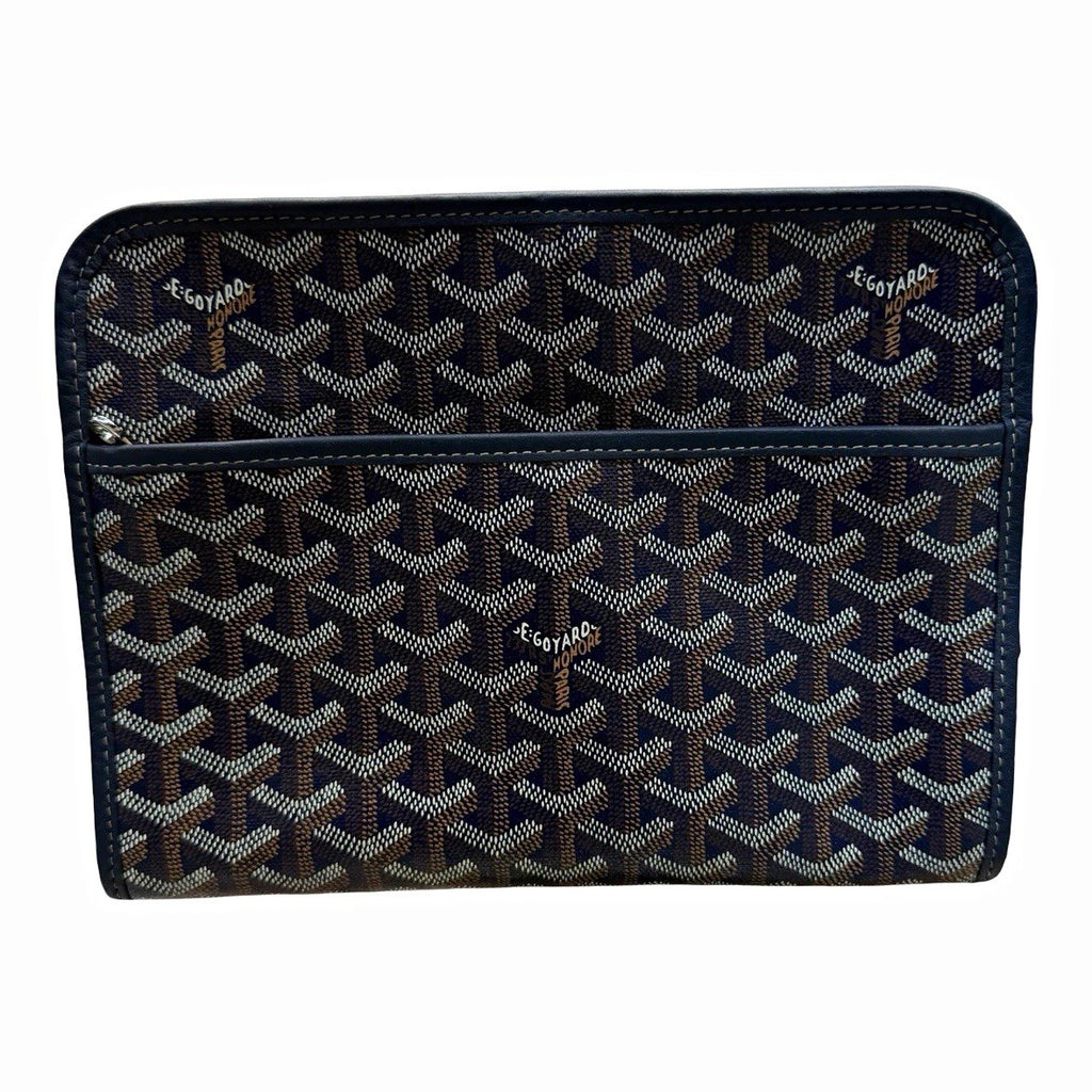 Goyard Goyardine Jouvance Blue Toiletry Pouch 