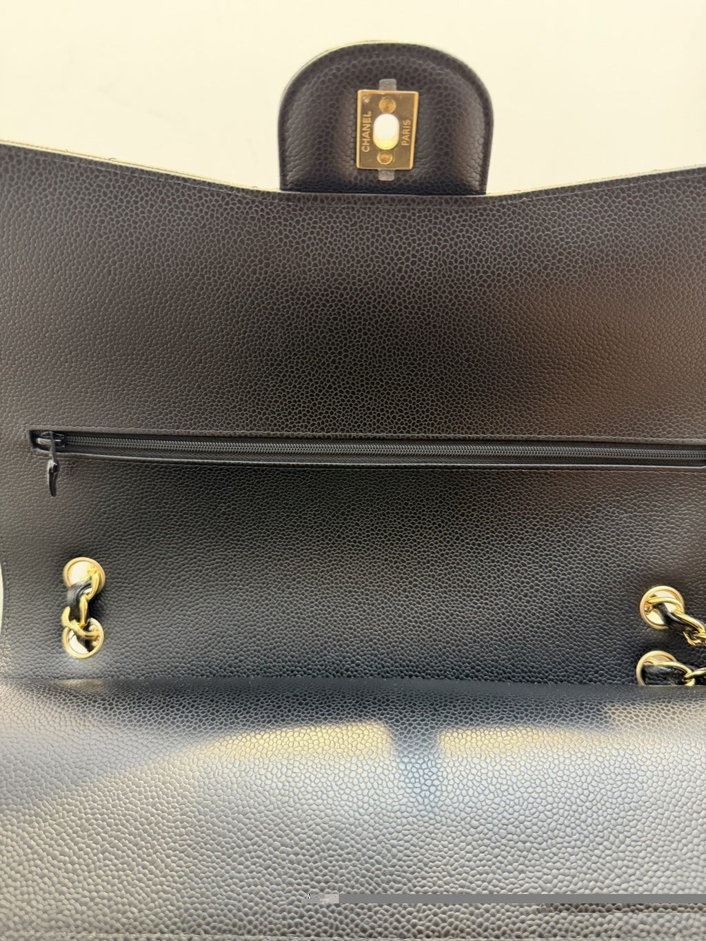 Chanel Classic Maxi Double Flap  Black Shoulder Bag