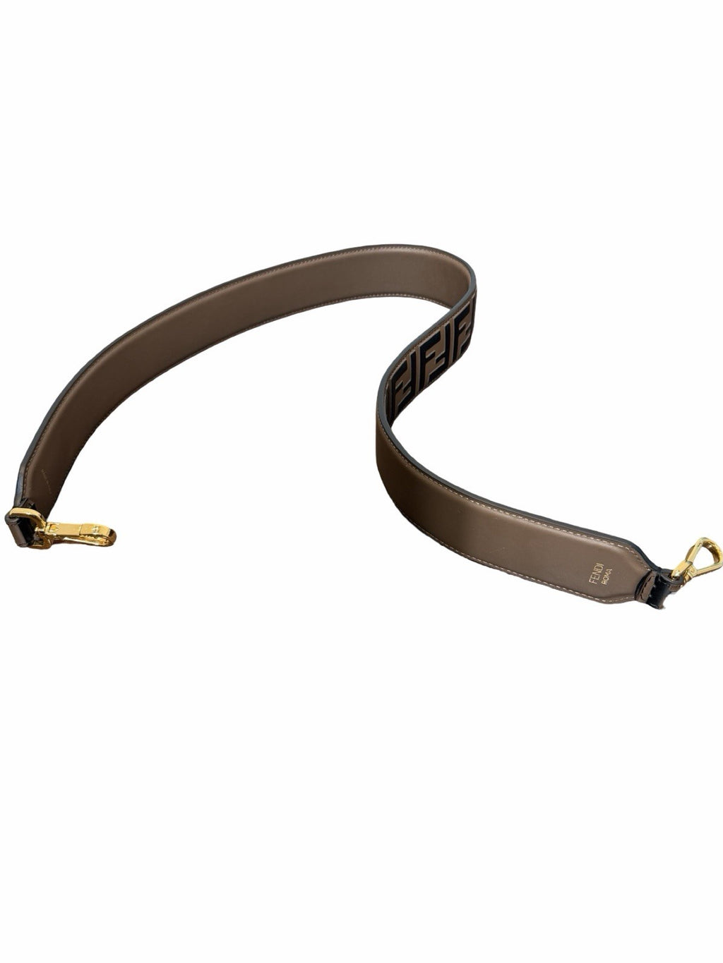 Fendi Brown Leather Strap