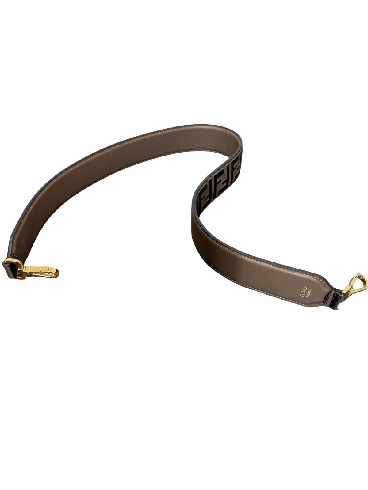 Fendi Brown Leather Strap