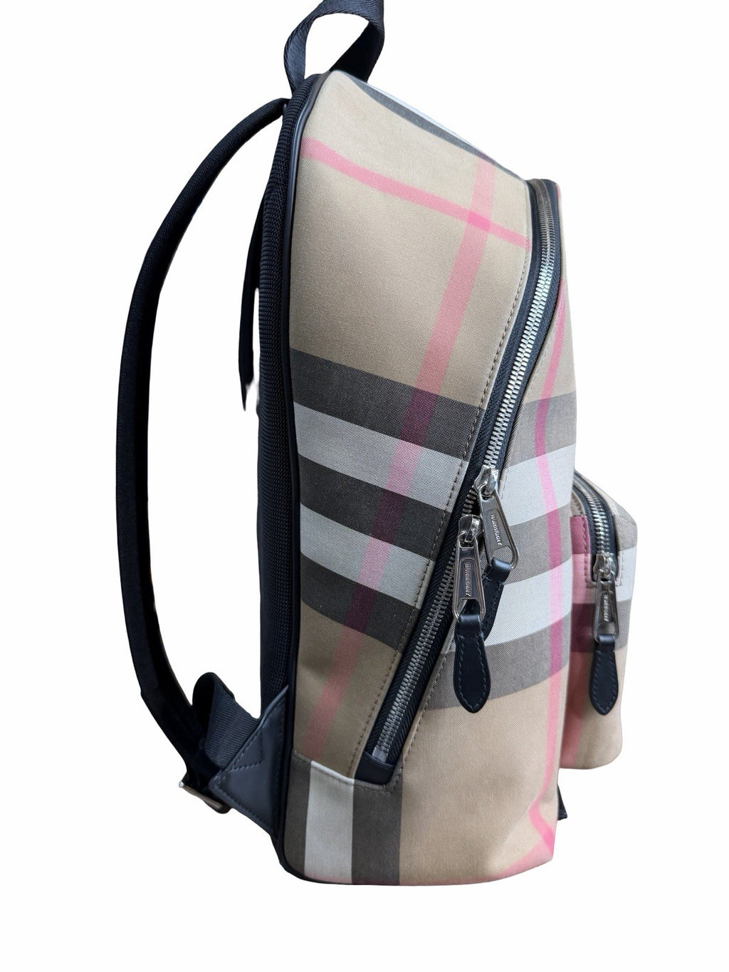 Burberry Jeff Check Canvas Backpack 