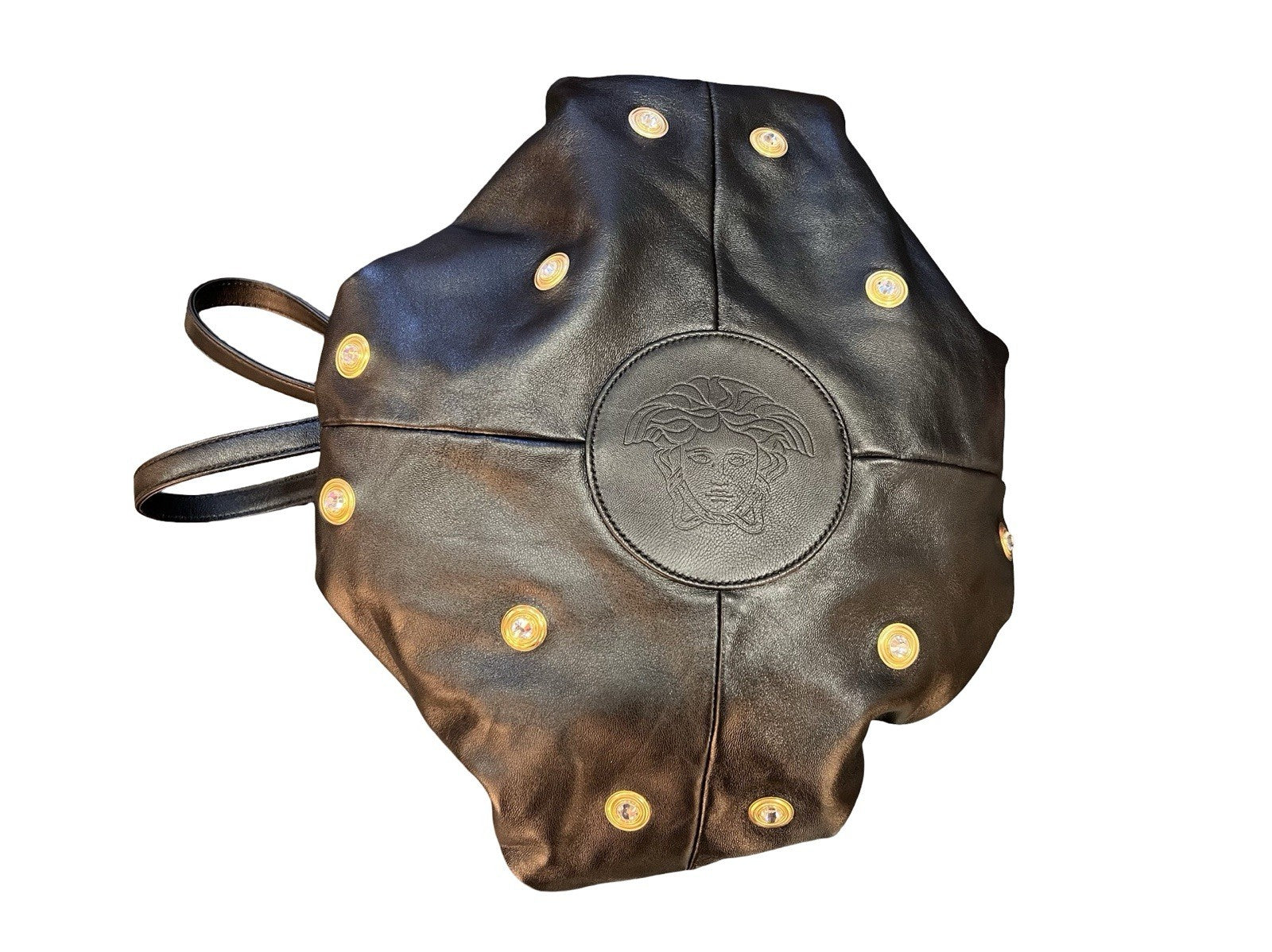 Versace Protea Embellished Nappa Shoulder Bag