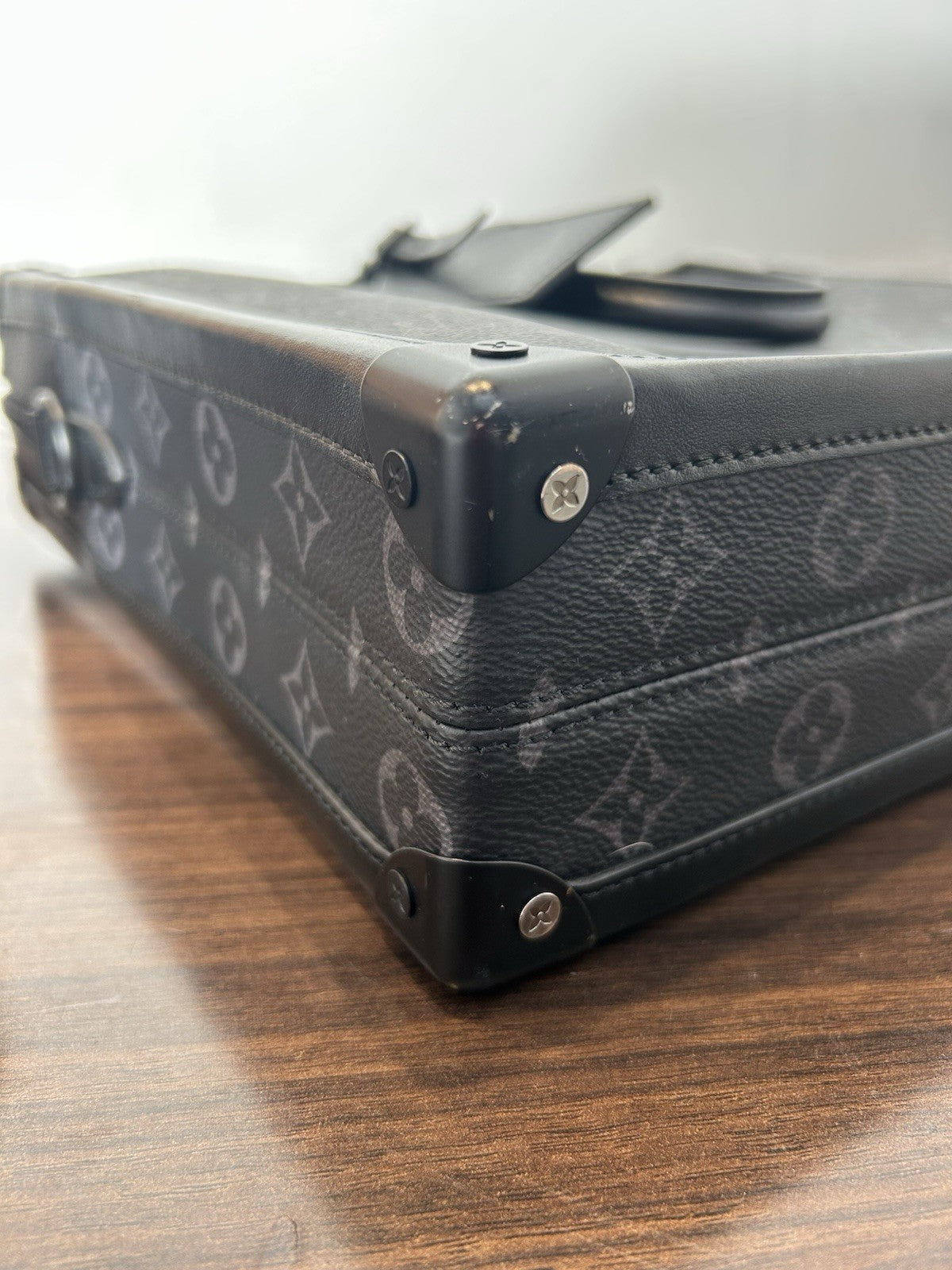 Louis Vuitton Soft Trunk Briefcase Monogram Eclipse Canvas