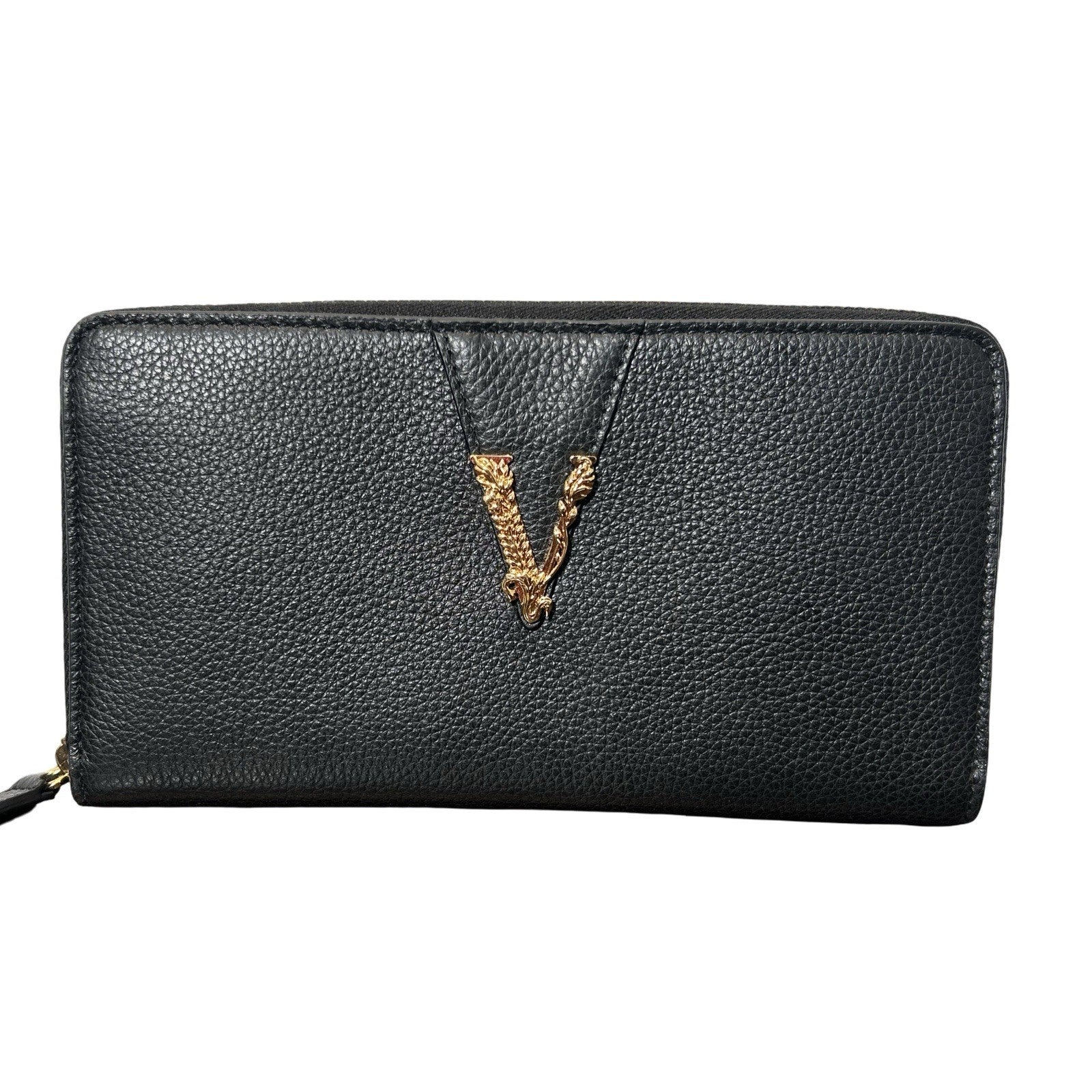 Versace Virtus Zip Around Wallet