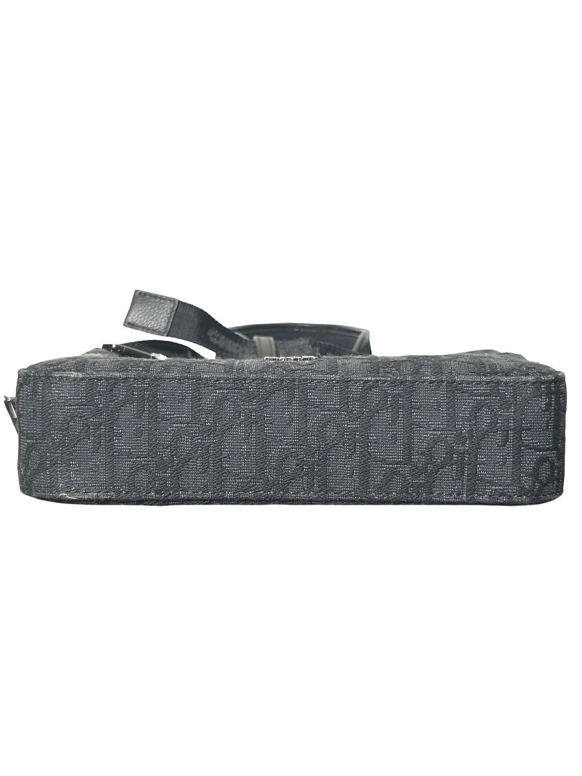 Christian Dior Safari Messenger Bag In Black Monogram Canvas