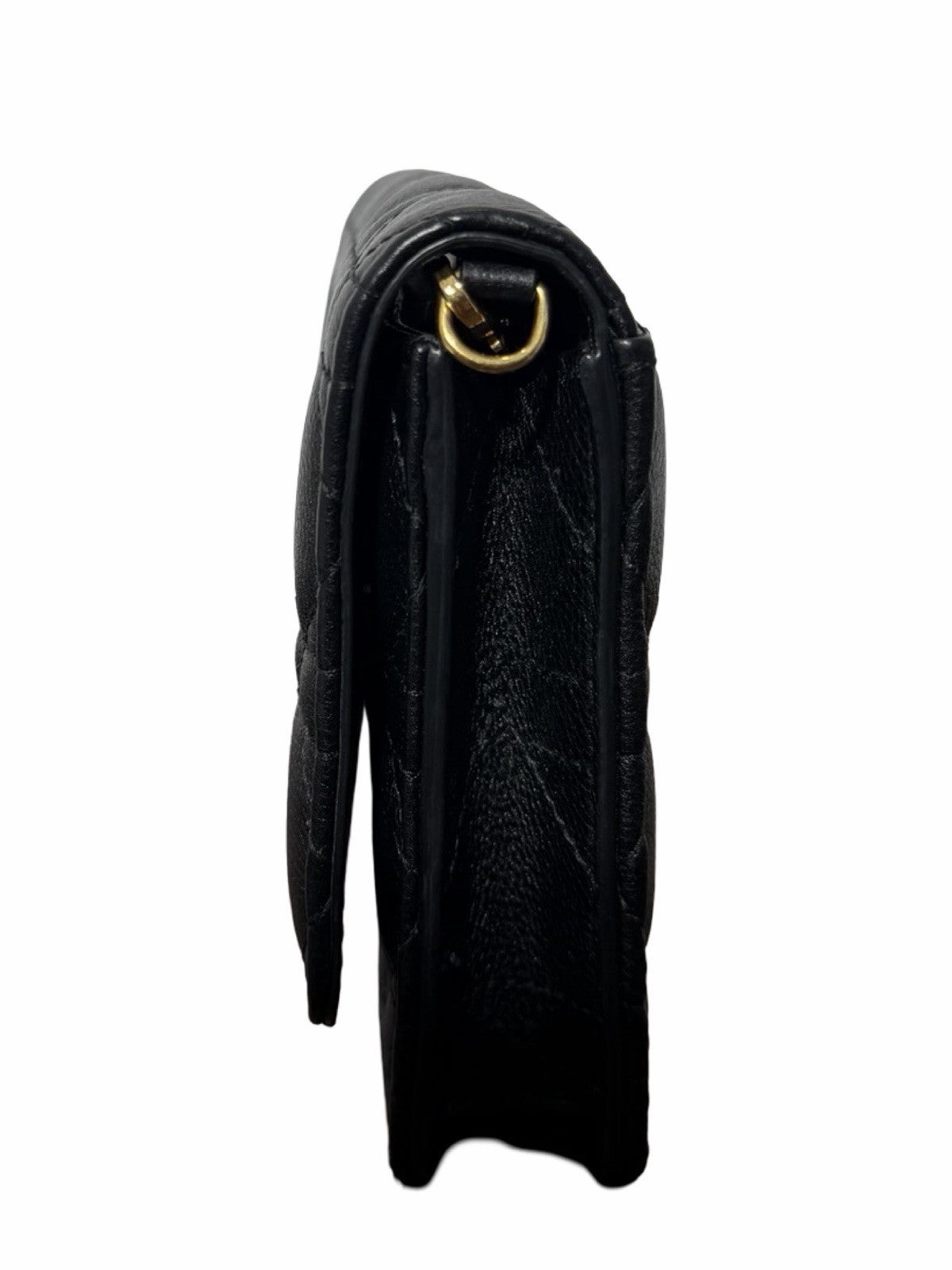 Dior Caro  Black Pouch with Chain 