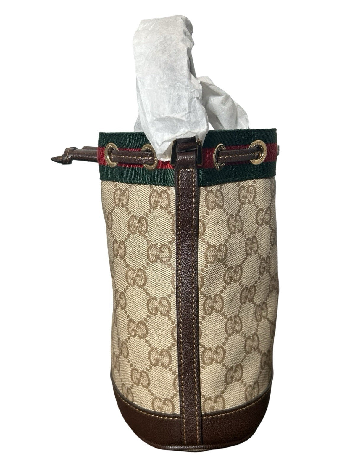 Gucci Ophidia Mini Bucket Bag Brown