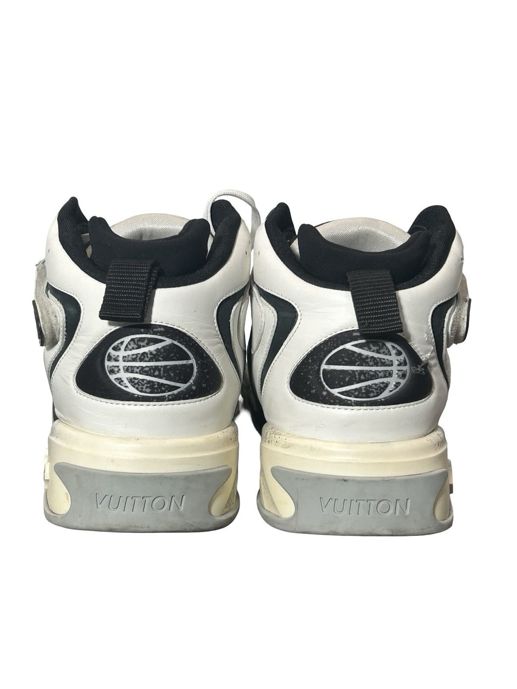 Louis Vuitton Trainer 2 White and Black Sneakers Size 9.5 LV / 10.5 US
