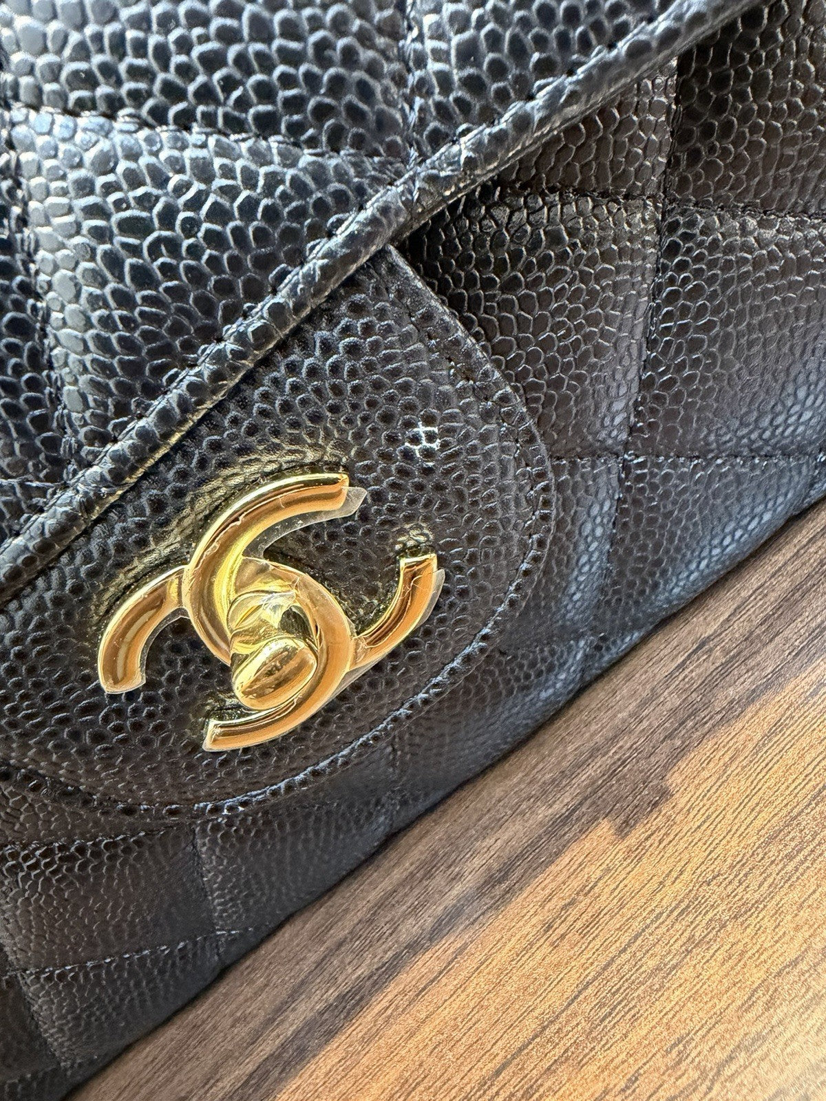 Chanel Classic Jumbo Double Flap Black Shoulder Bag