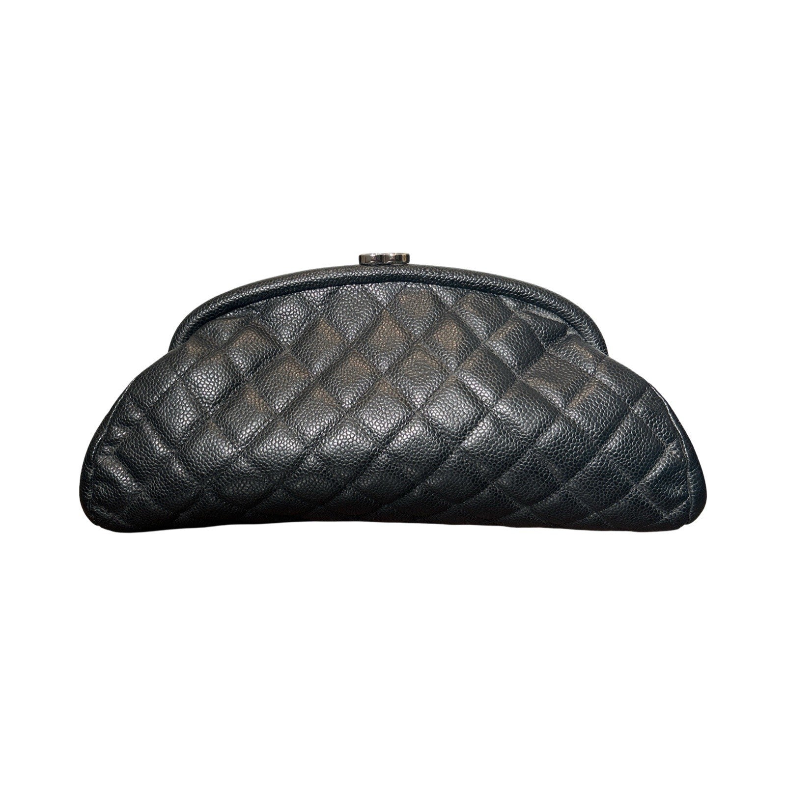 Chanel Timeless Clutch Quilted Caviar Black